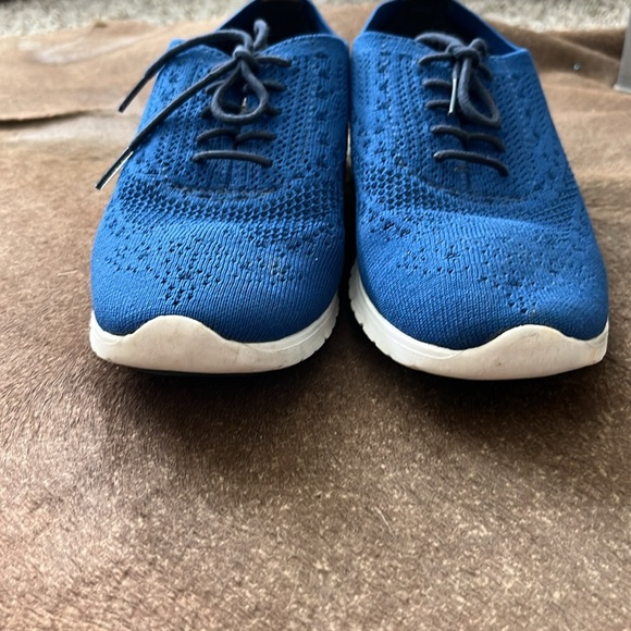 Cole Haan 4.ZERØGRAND Stitchlite Oxfords Comfort Knit Limoges Marine Blue - Picture 5 of 10